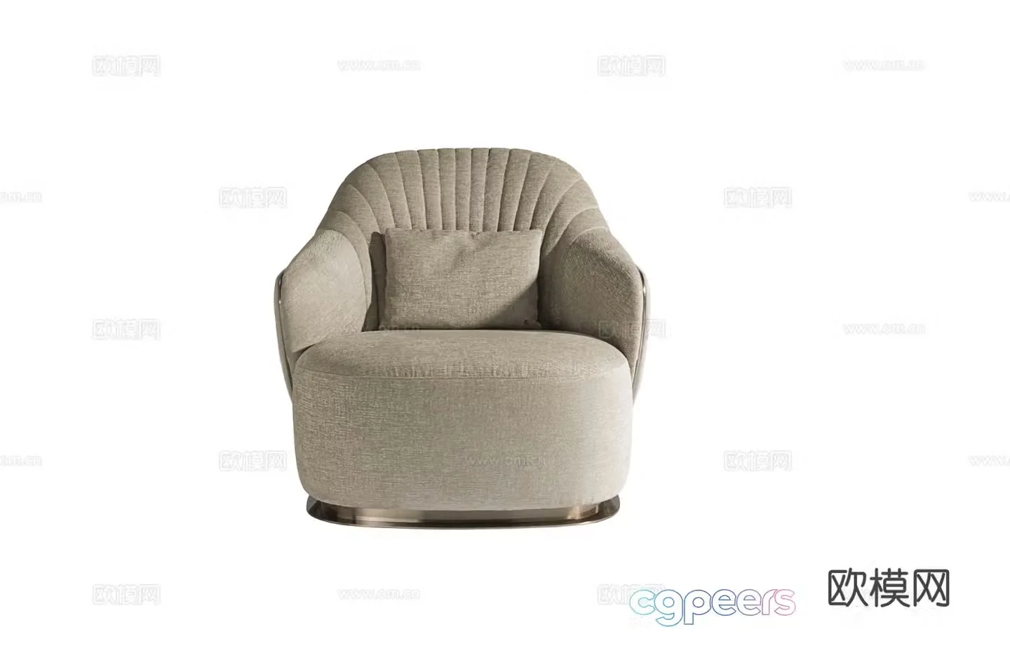 Visionnaire ADELE single sofa 3d model