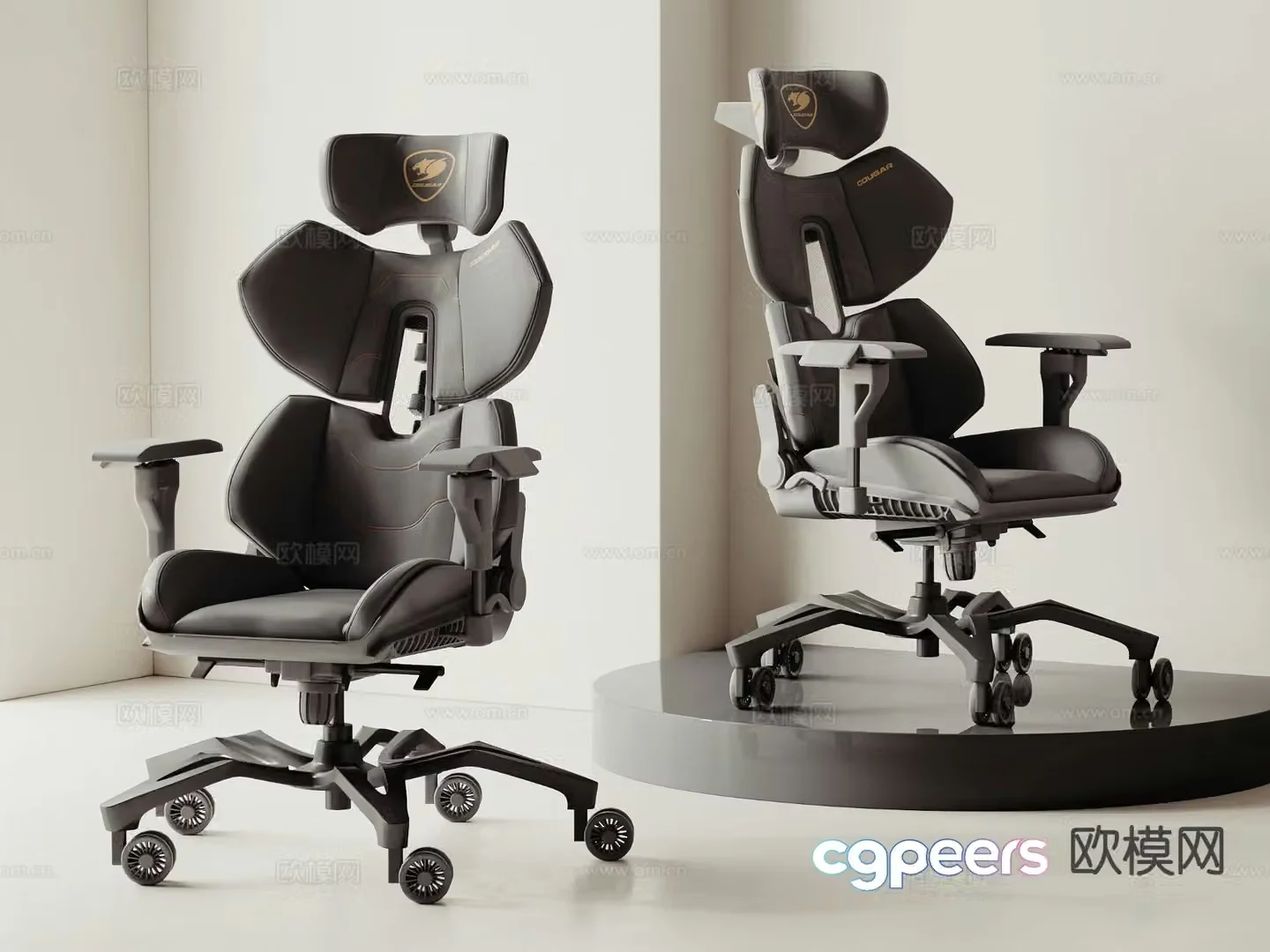 Modern gaming chair 3d model
