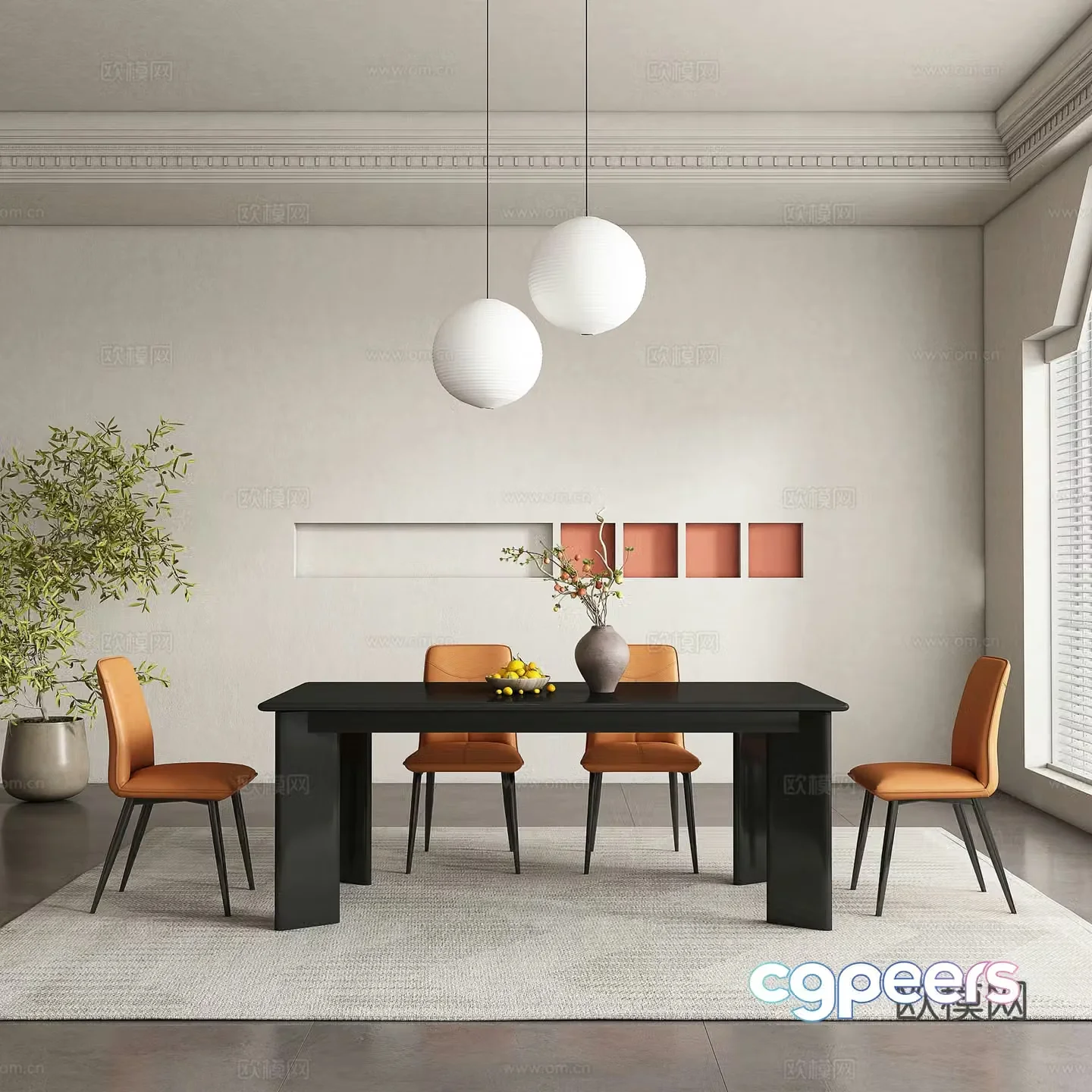 Italian restaurant 3d model