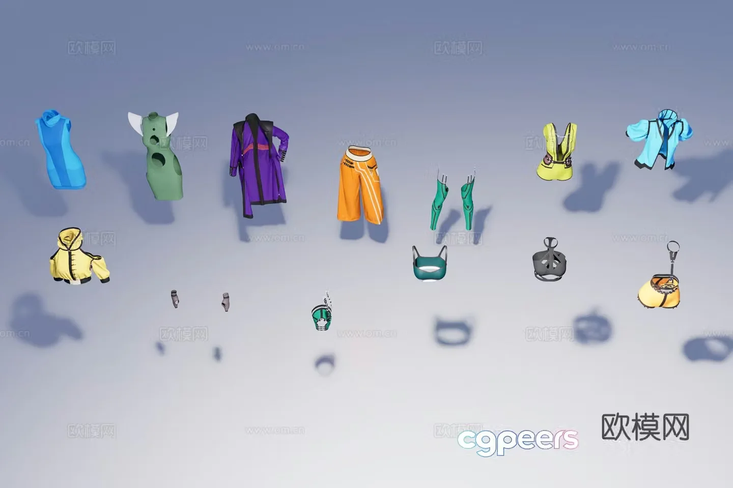 Women’s fashion clothing 3d model