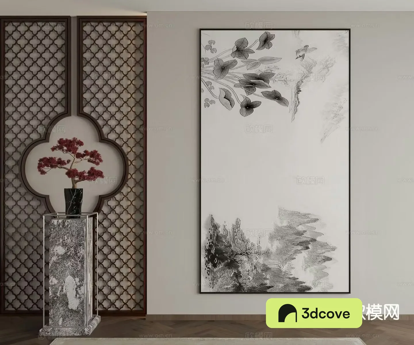 New Chinese style decorative painting ink painting