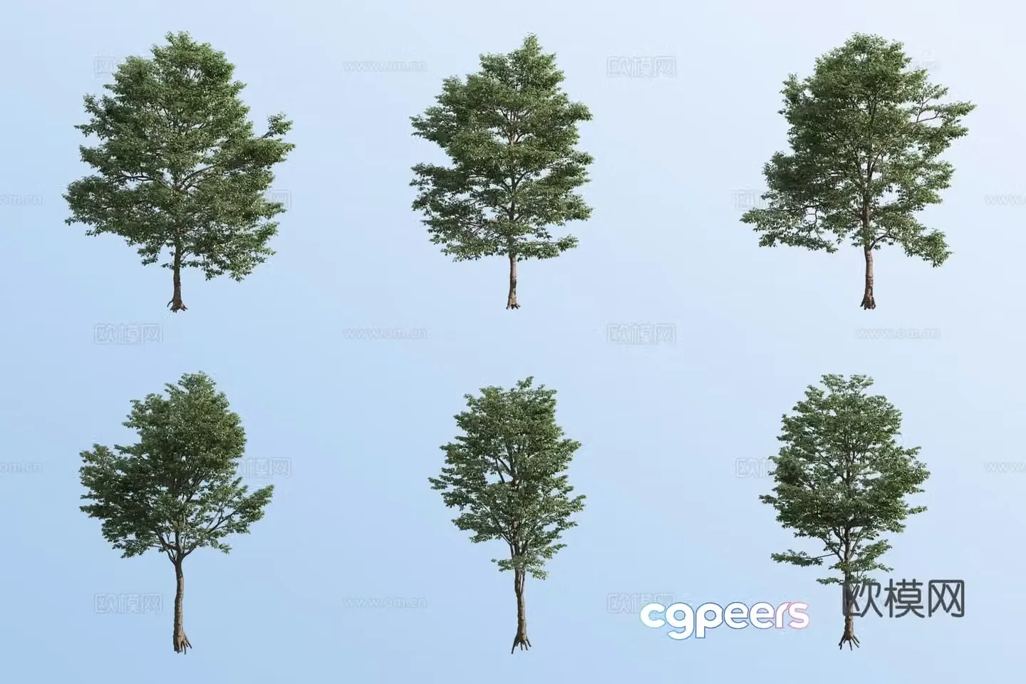 landscape tree arbor trees 3d model