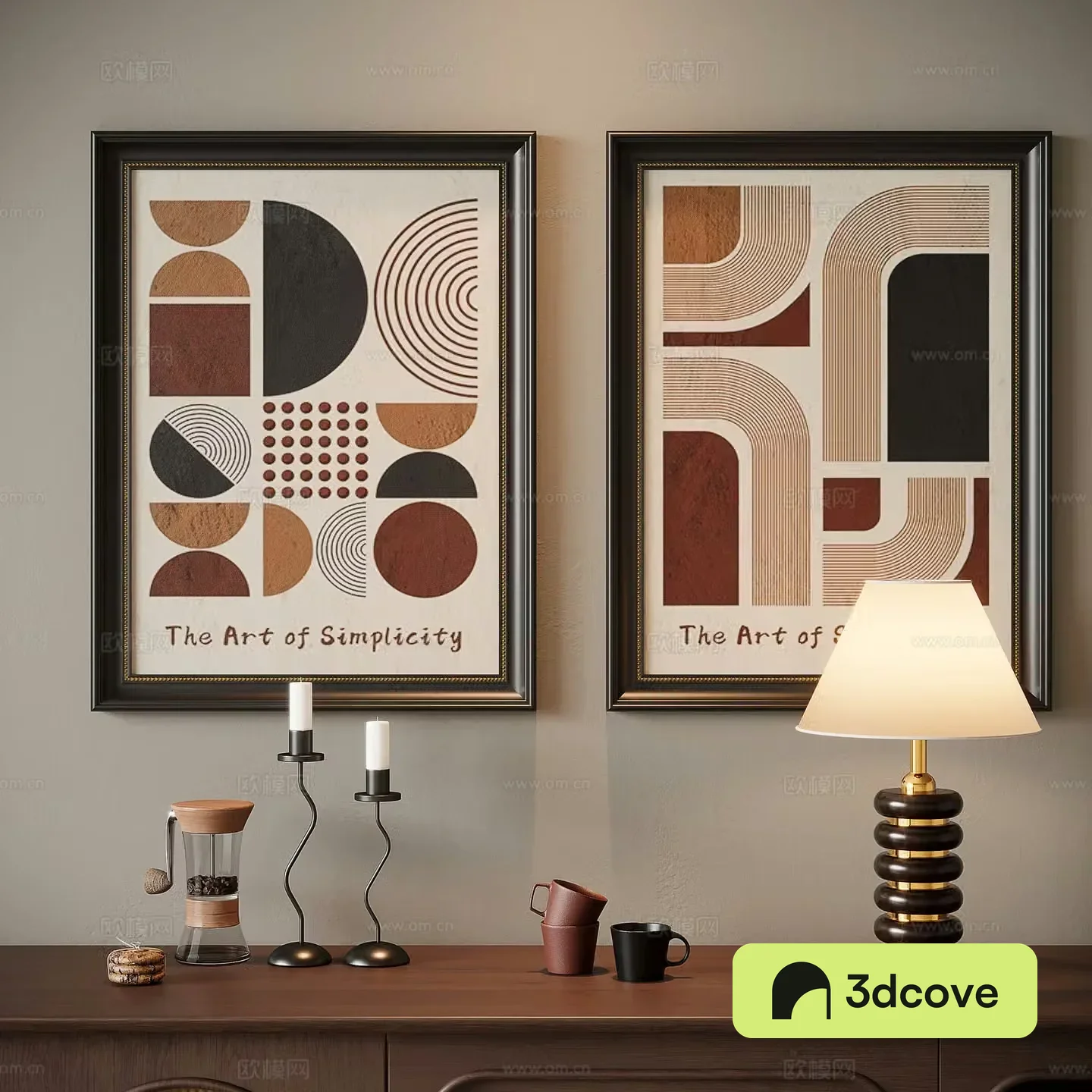 French combination decorative painting