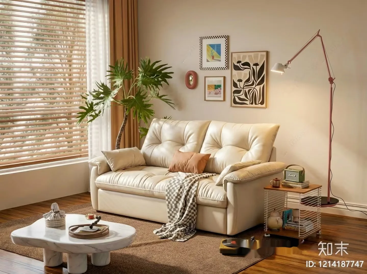 Modern Living Room 3D Model – 16520 – VRAY Render
