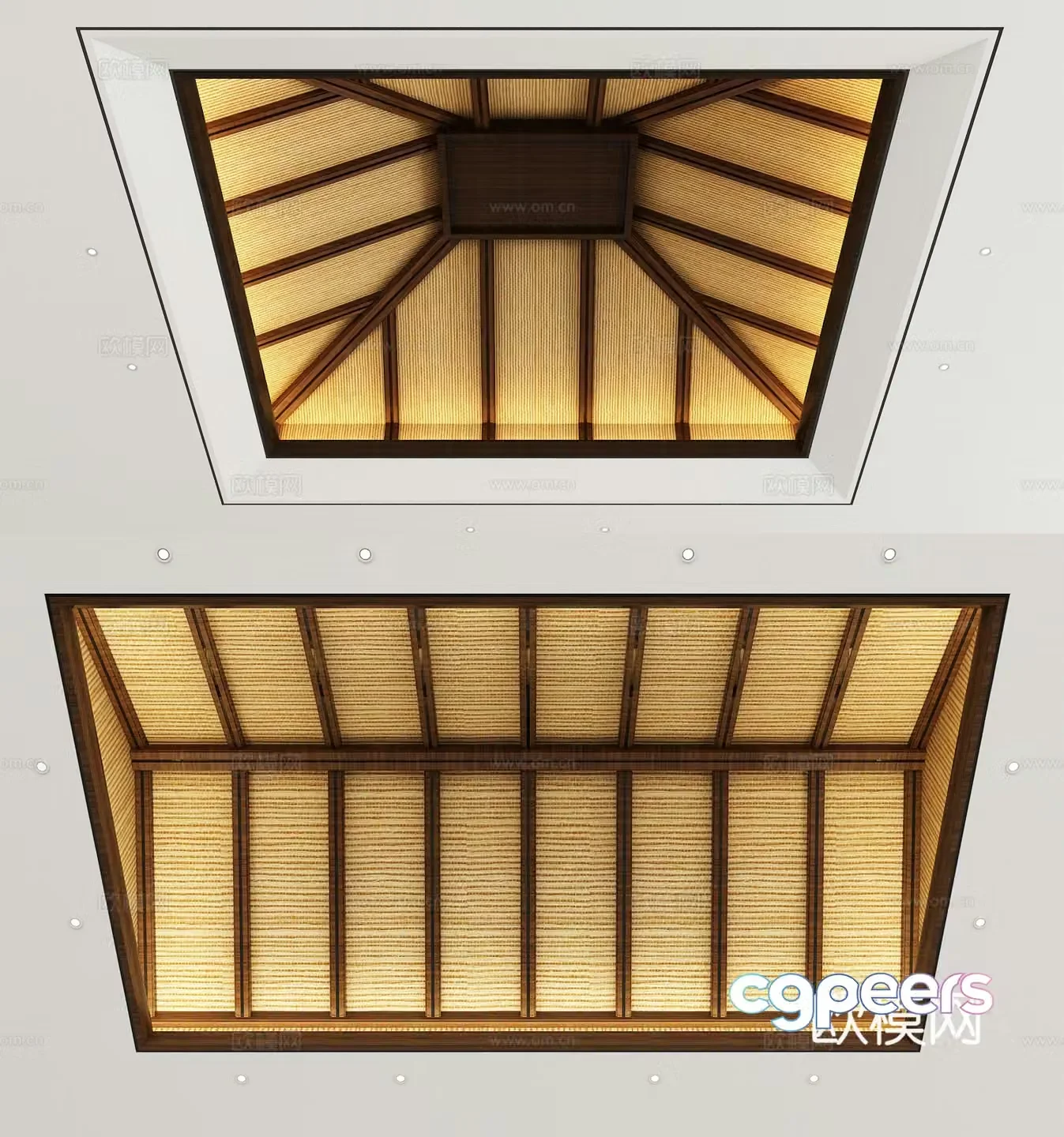 New Chinese style ceiling 3D model