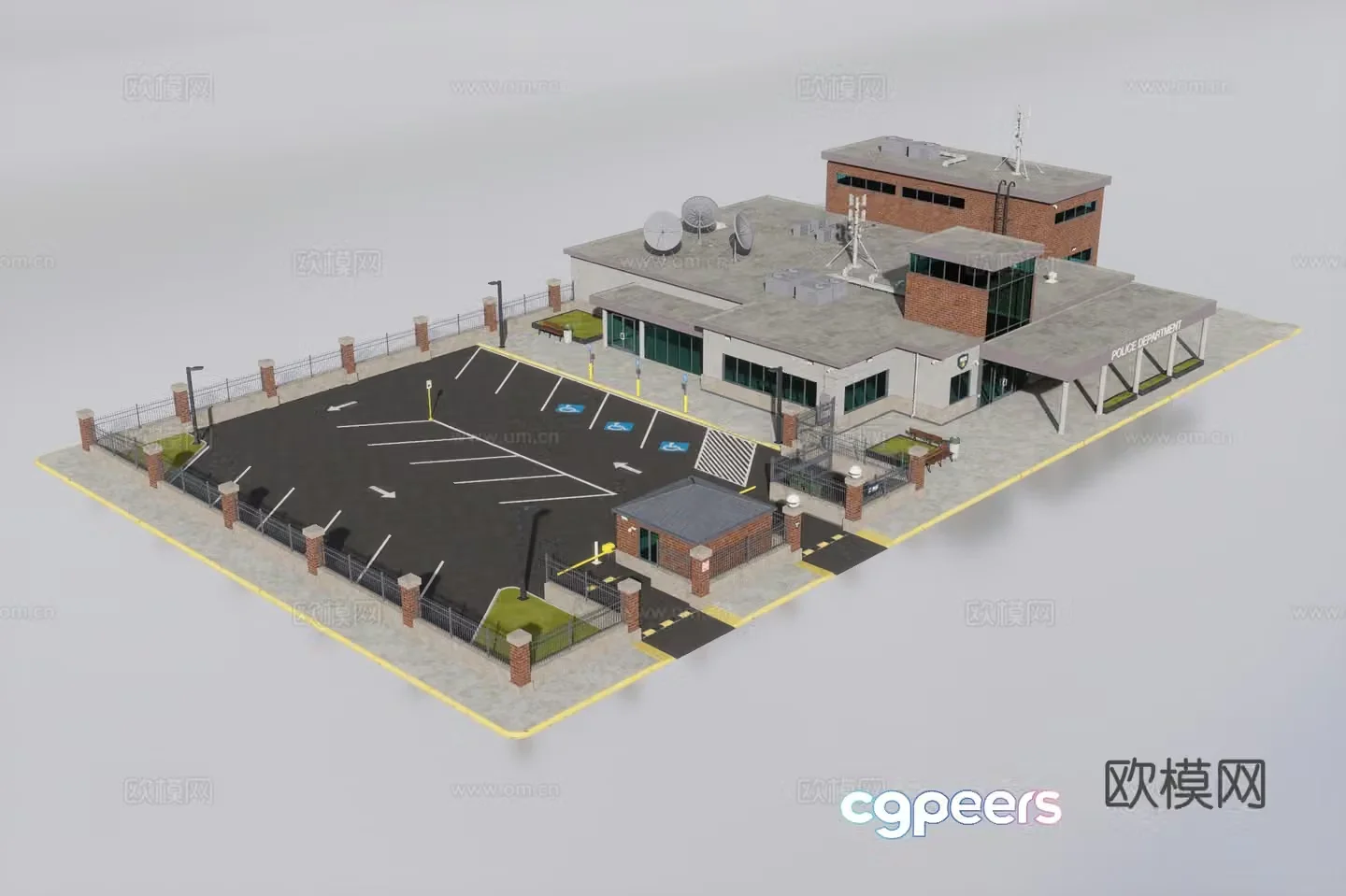 Police station 3d model