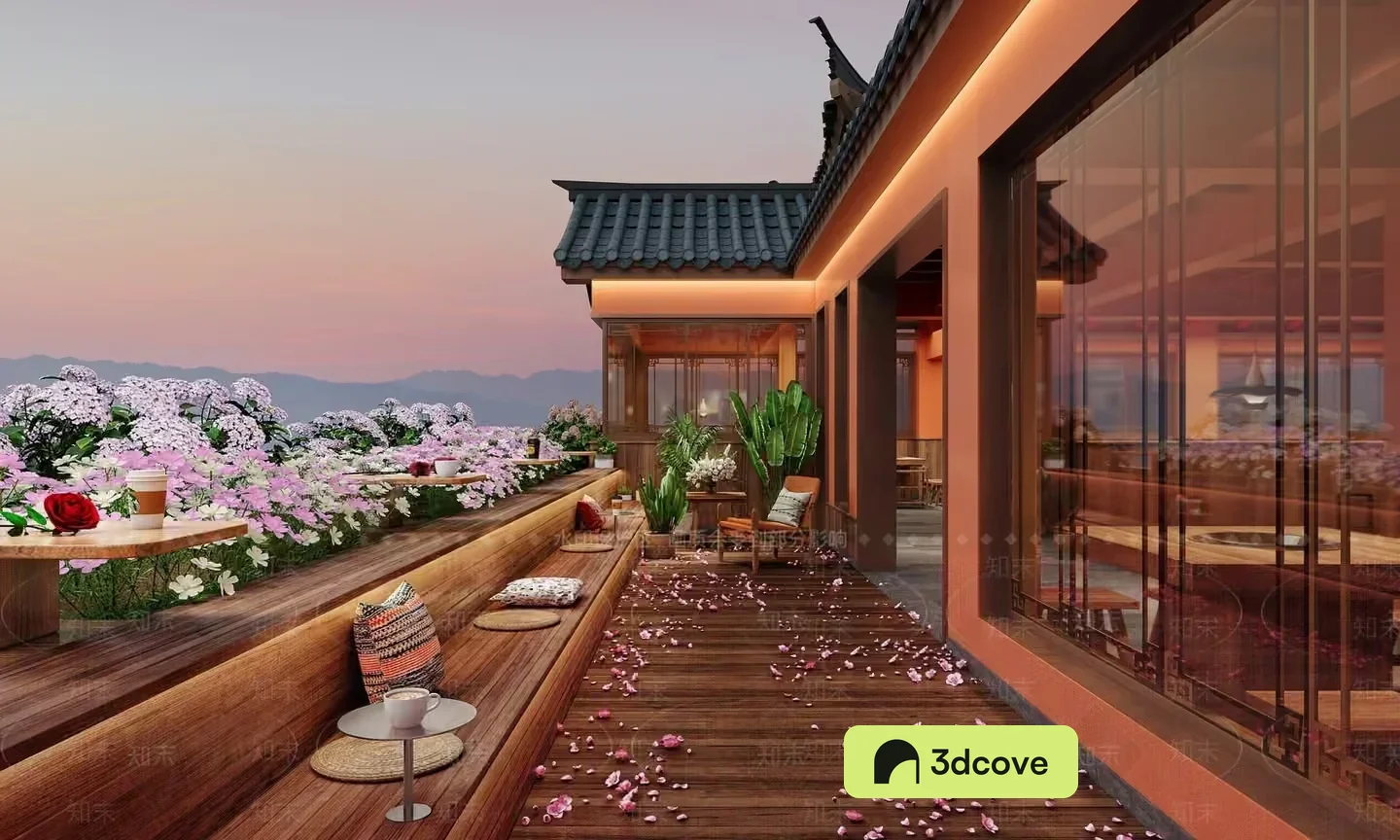 Modern Asian-Style Cafe