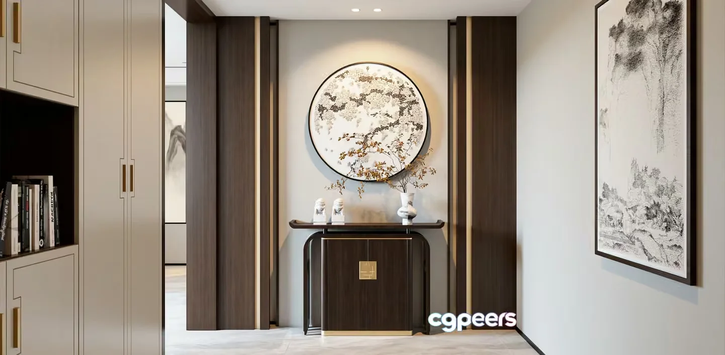 A Modern Hallway 3D Model – 22089 – VRAY Render