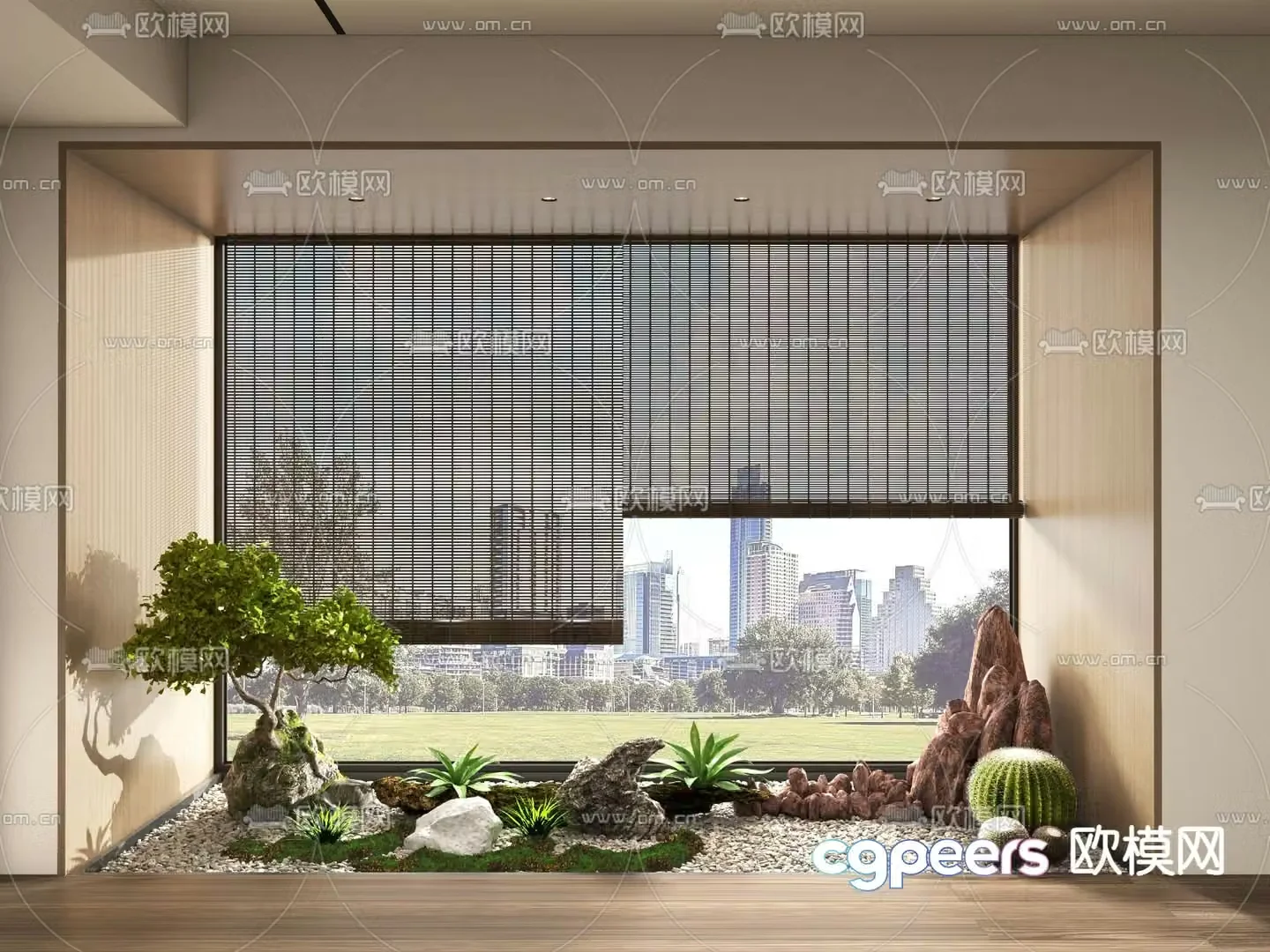 Indoor landscape plant landscaping 3d model