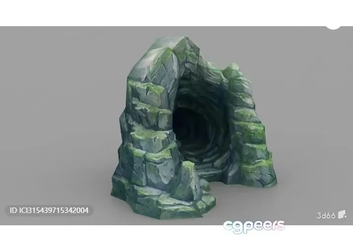 A Rocky Tunnel 3D Model – 702 – VRAY Render