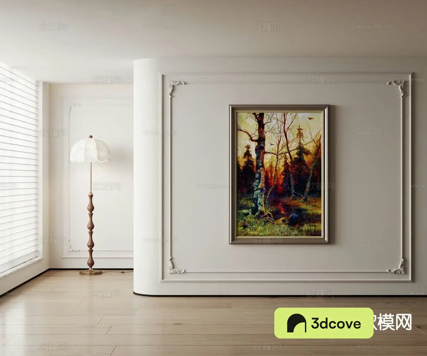 American decorative painting landscape painting oil painting
