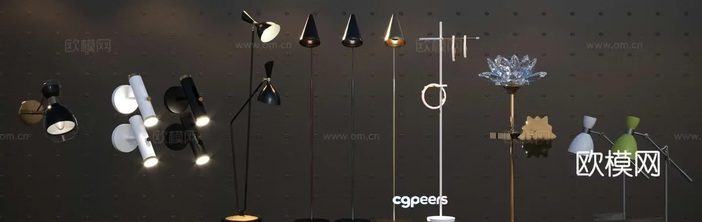 Lamp Floor lamp Table lamp Wall lamp Special-shaped lamp 3D model