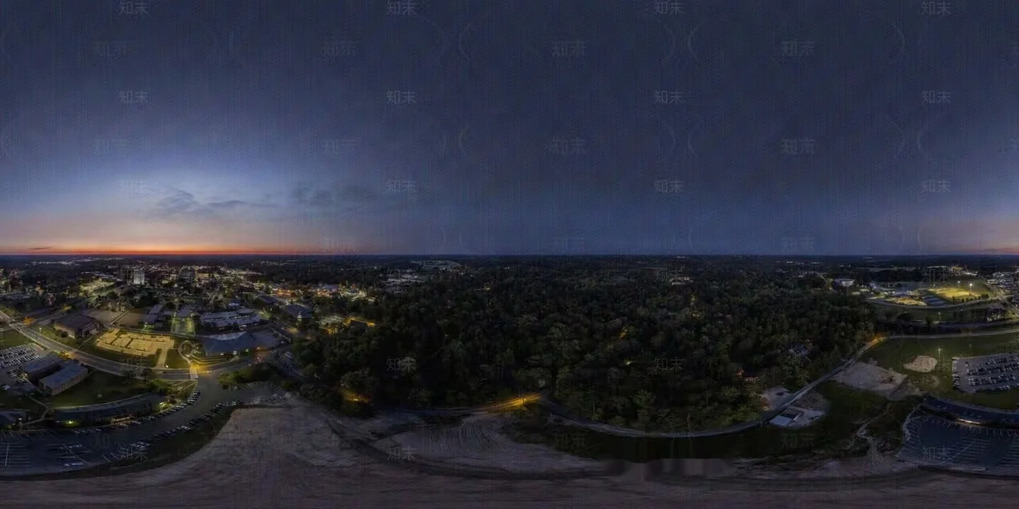 Aerial View Of A City 3D Model – 13500 – VRAY Render