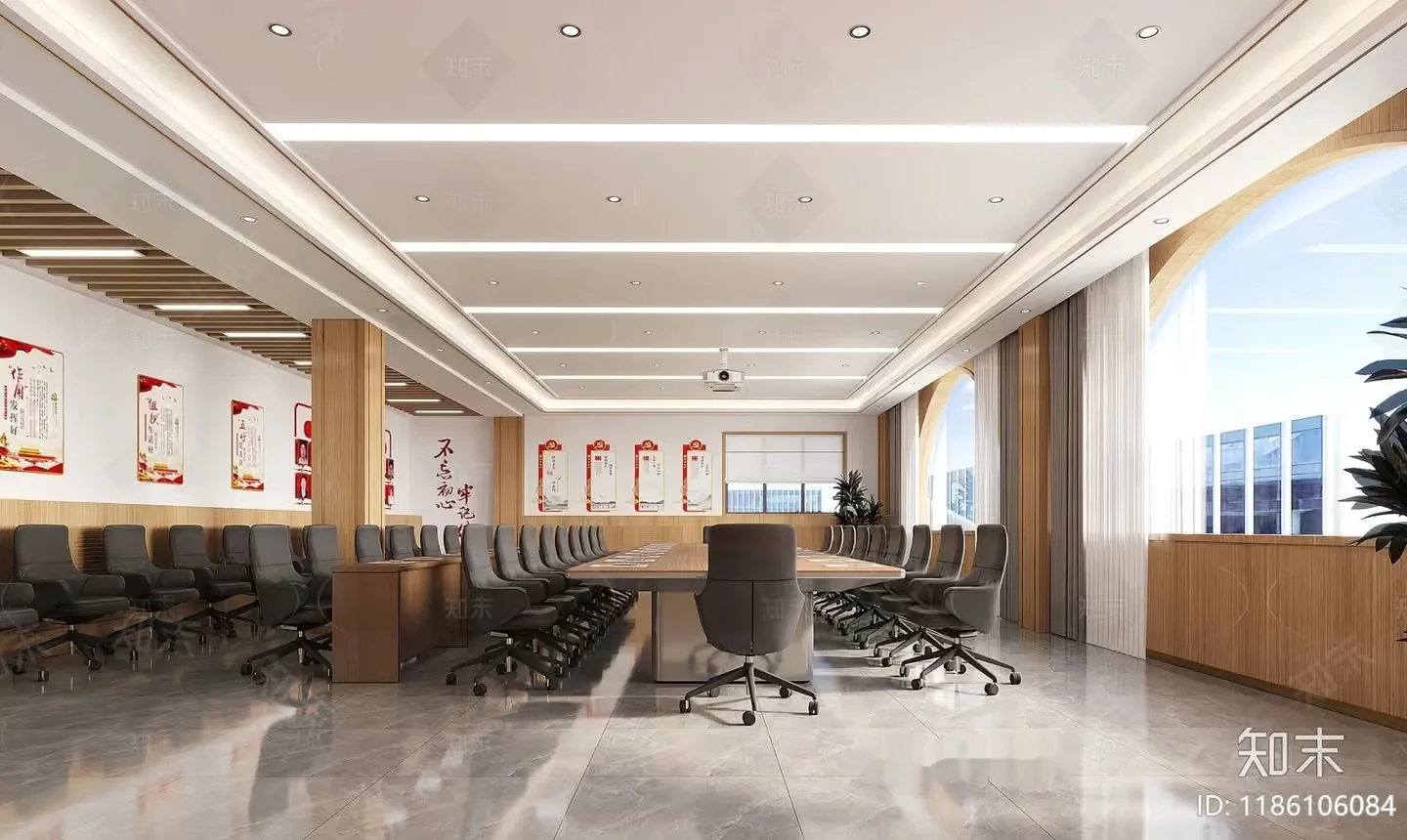 A Conference Room 3D Model – 12608 – CORONA Render