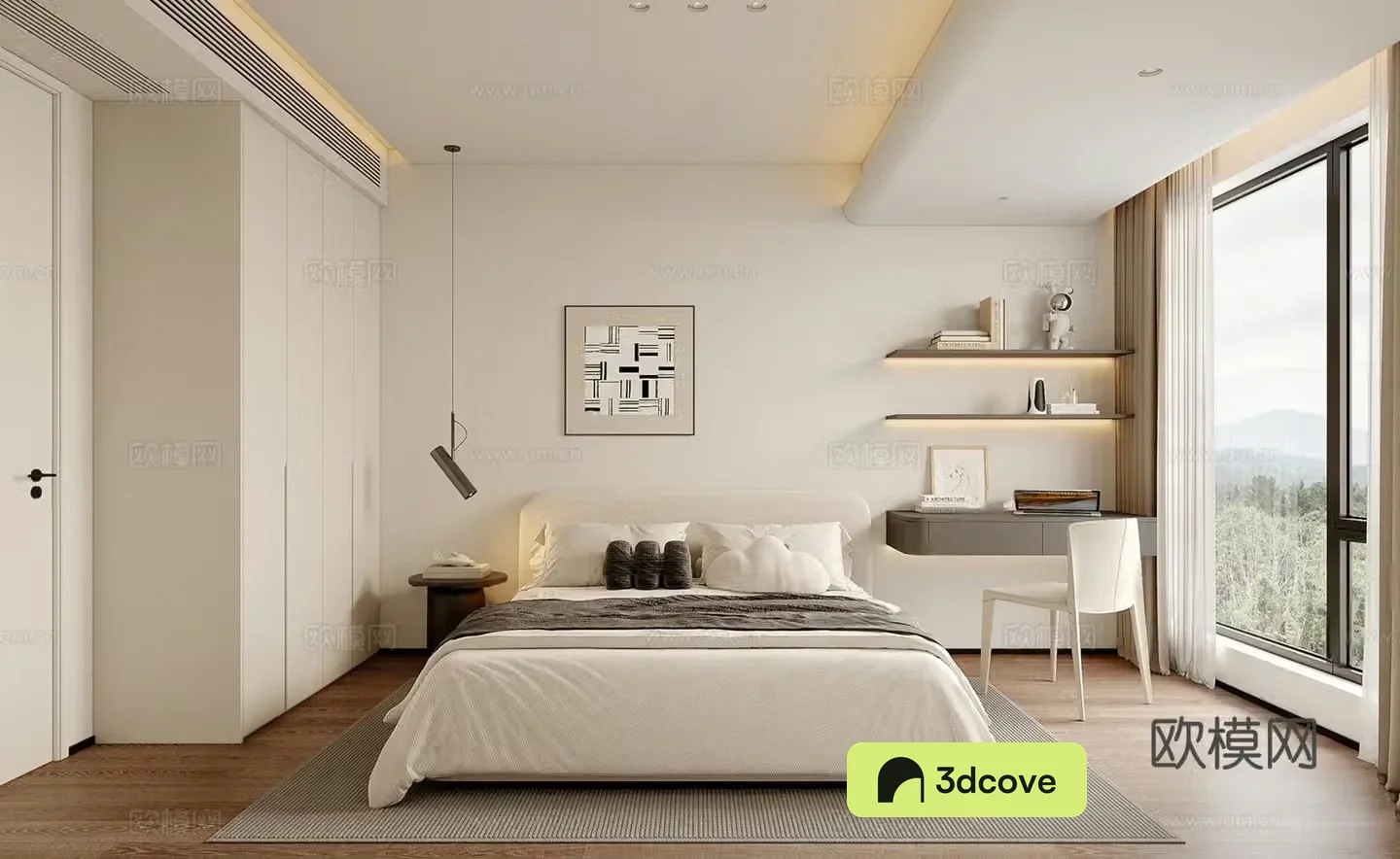 Modern minimalist bedroom master bedroom