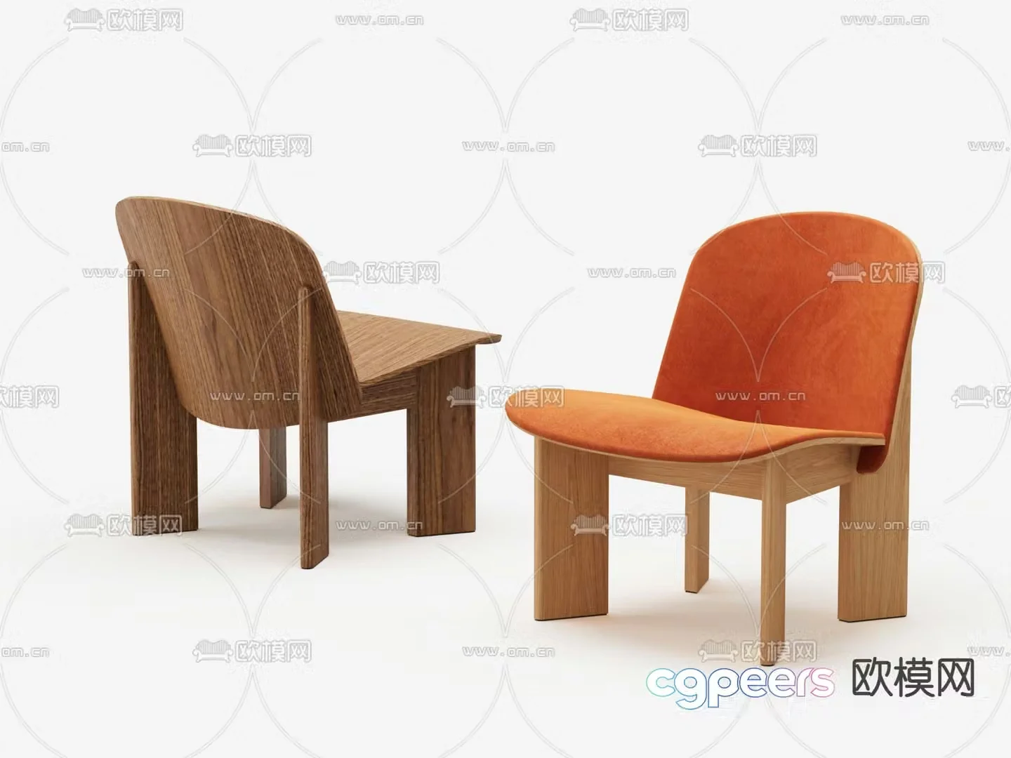Modern leisure chair chair 3d model