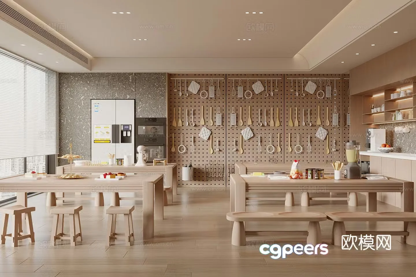 Modern baking classroom 3D model