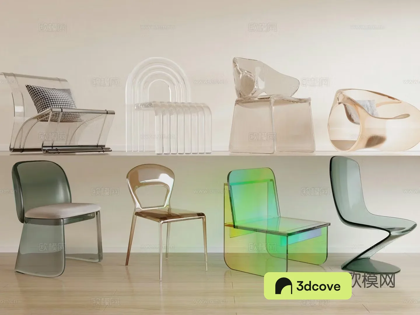 Modern Acrylic chair casual chair plastic chair