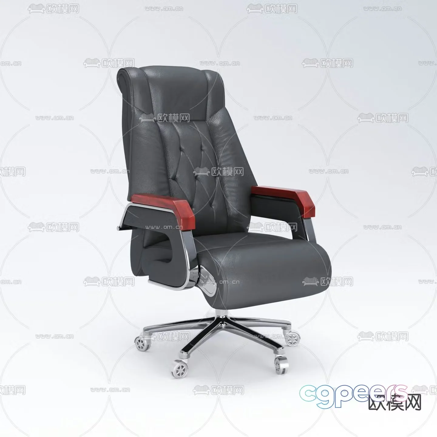 Leather office chair executive chair 3d model