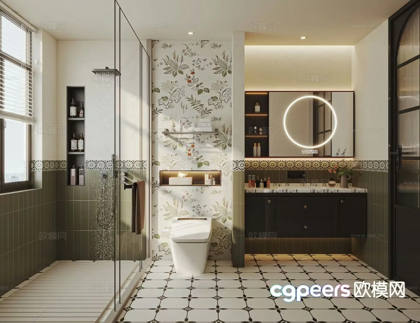 French toilet bathroom toilet 3d model