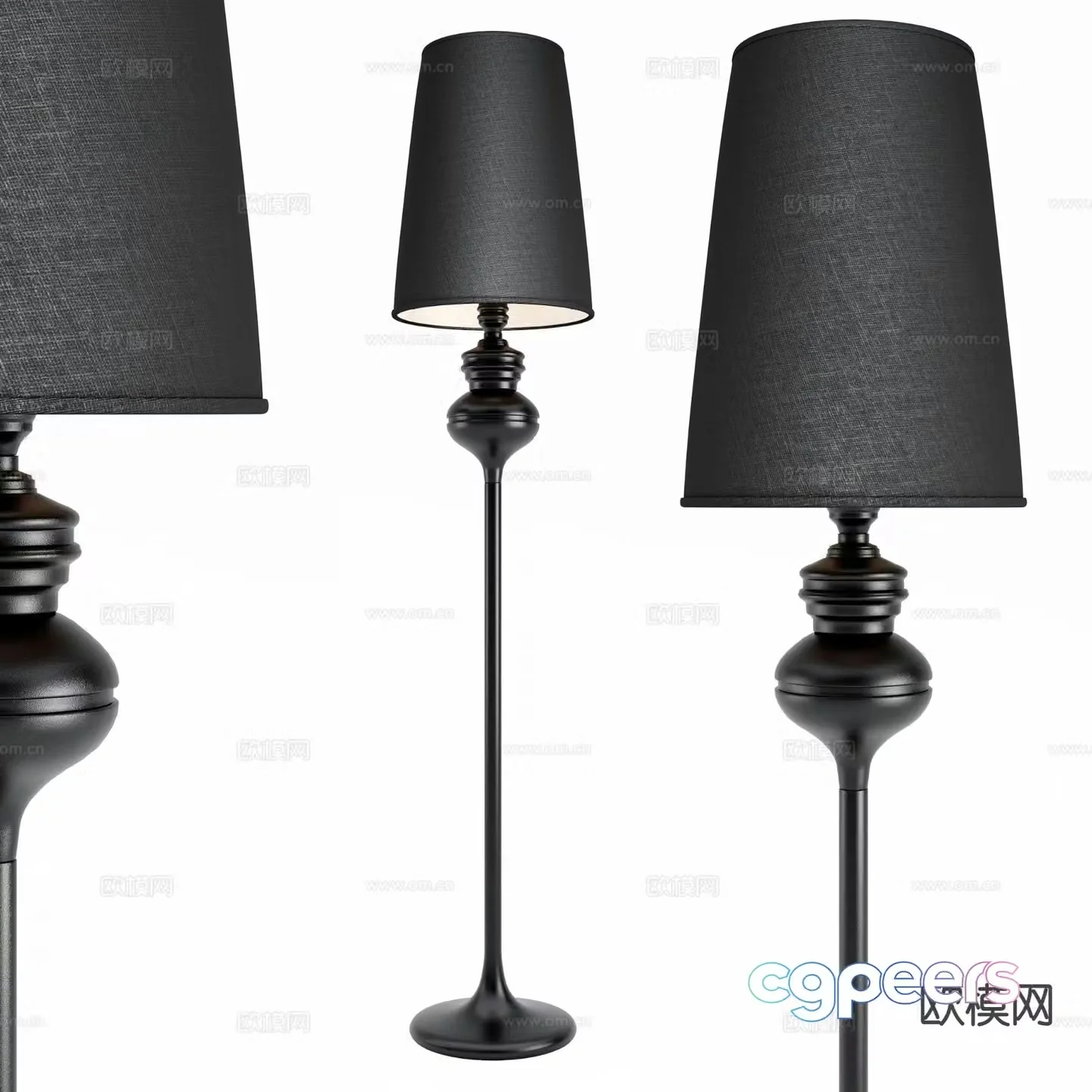 French floor lamp 3d model