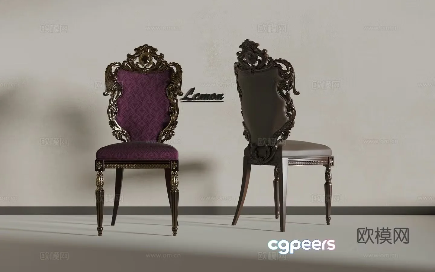 European chair 3d model