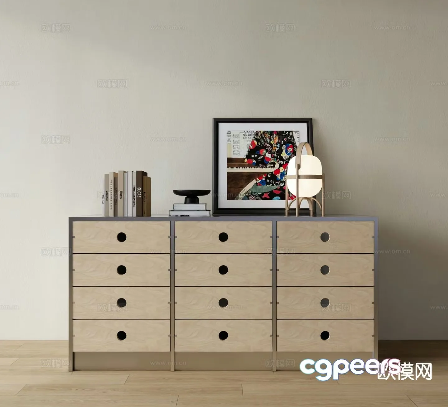 Modern chest of drawers chest of drawers 3d model