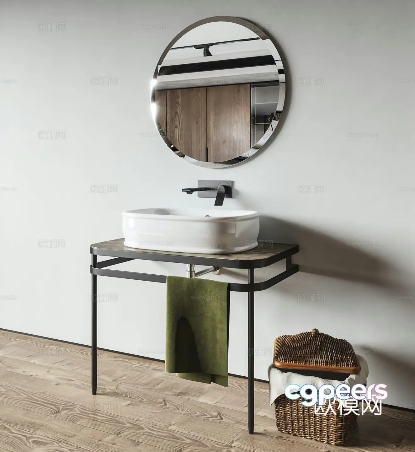 Modern wash basin wash basin 3d model