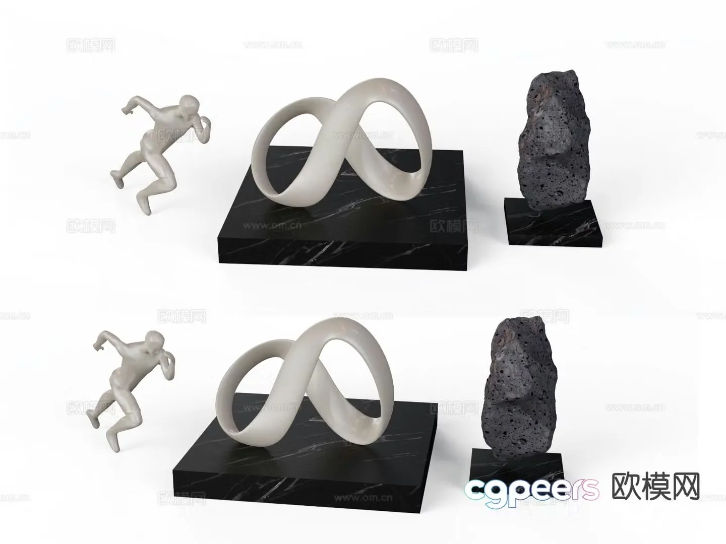 Abstract sculpture art ornament 3d model
