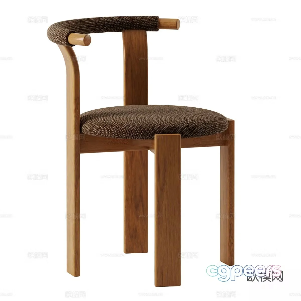 New Chinese style Wasabi single chair 3D model