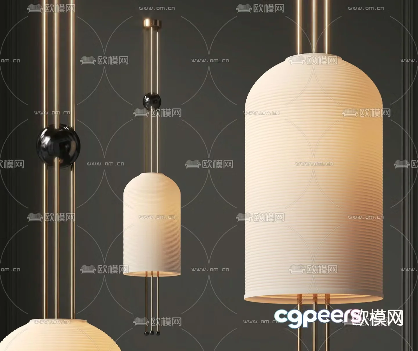 Wasabi Chandelier 3D Model
