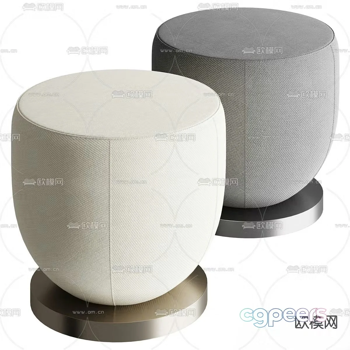 Stool round stool sofa stool 3d model