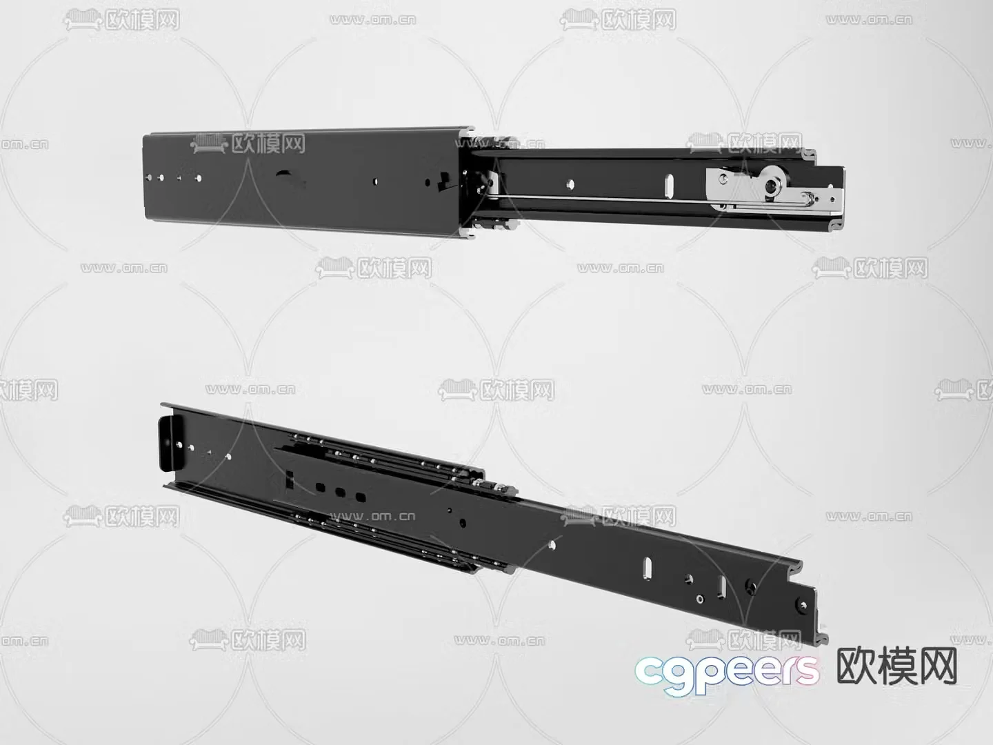 Guide rail slide rail 3d model