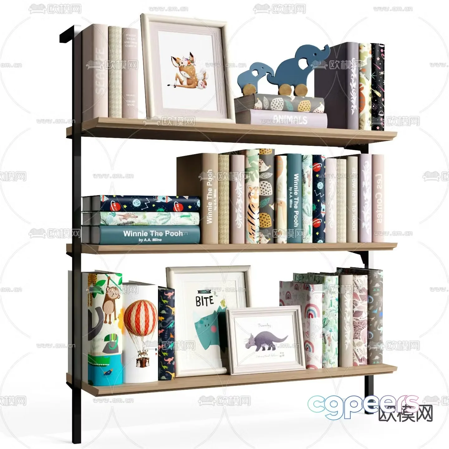 Modern children’s book 3d model