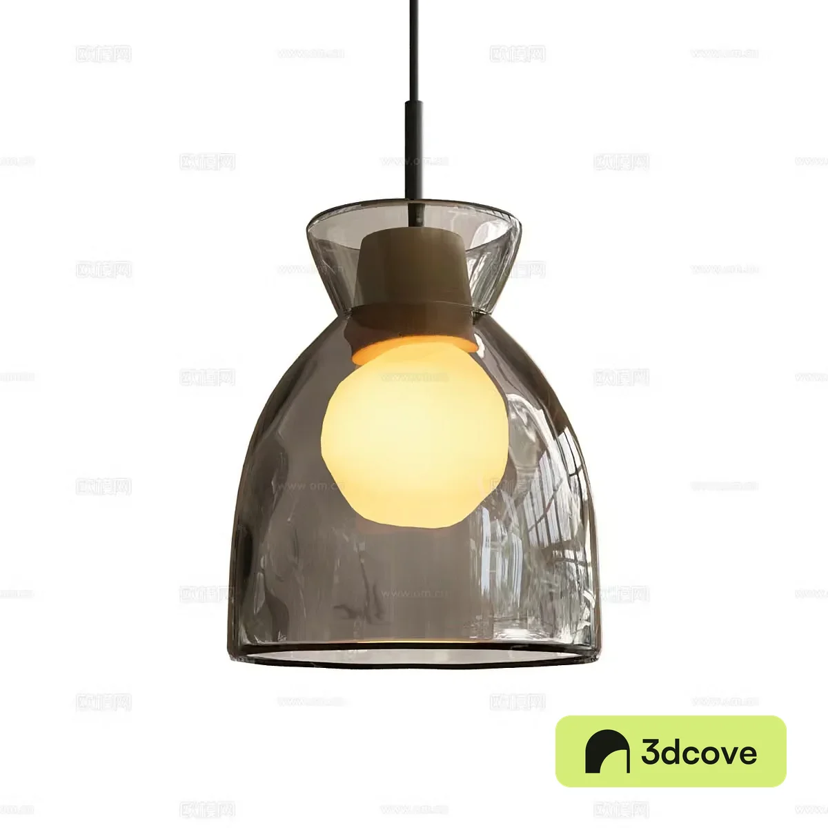 Modern glass chandelier