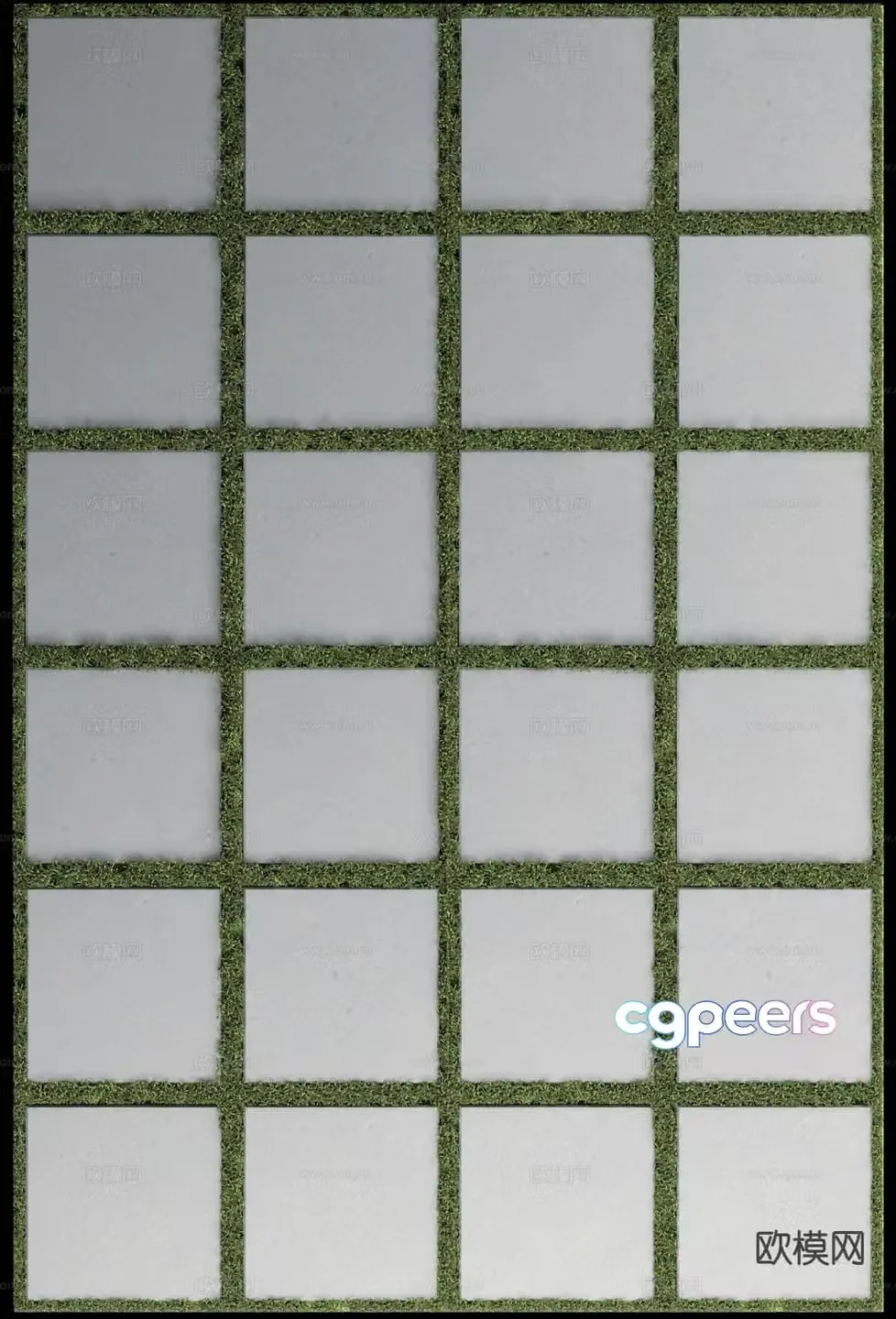 Lawn step 3d model