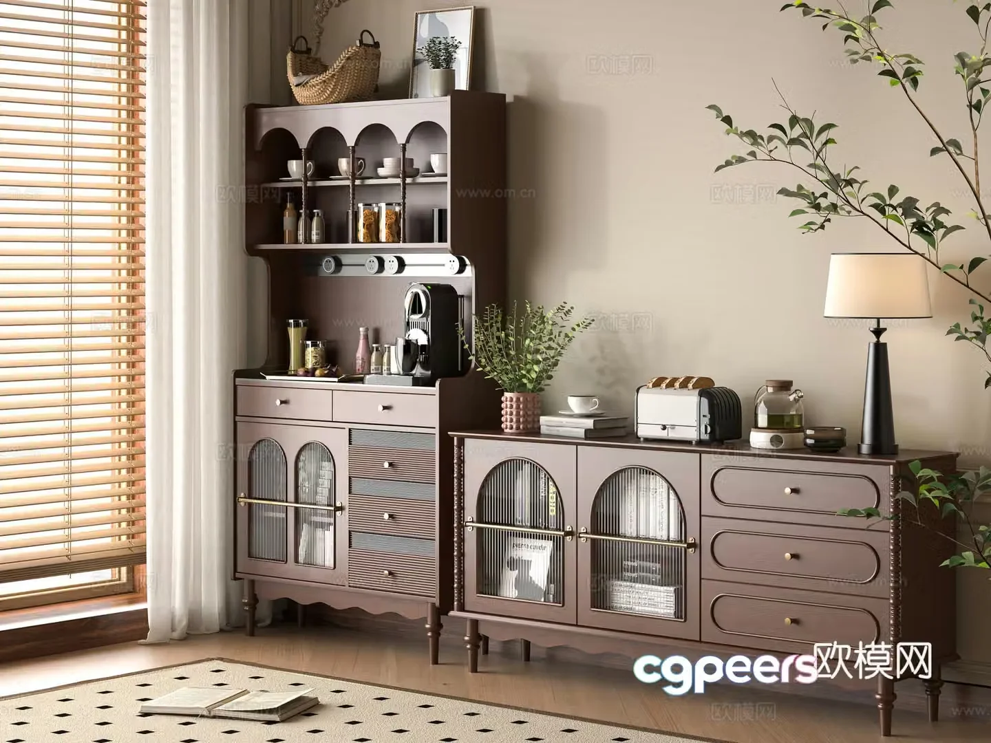 Middle-aged sideboard 3D model