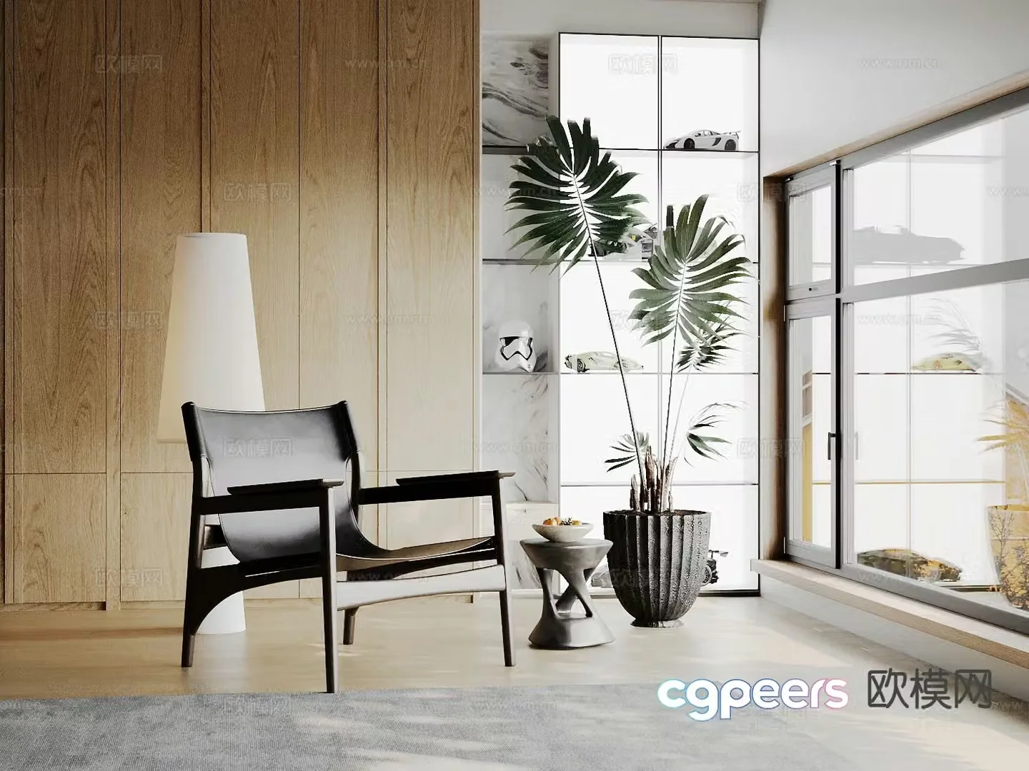 Modern lounge chair 3d model