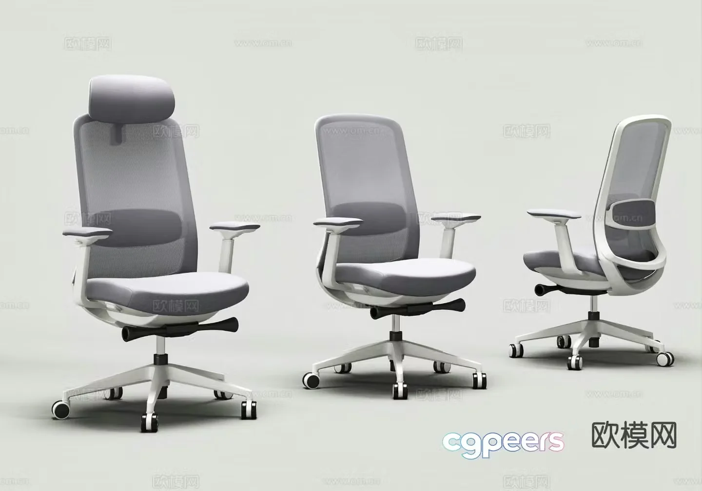 Modern office chair staff chair executive chair 3d model