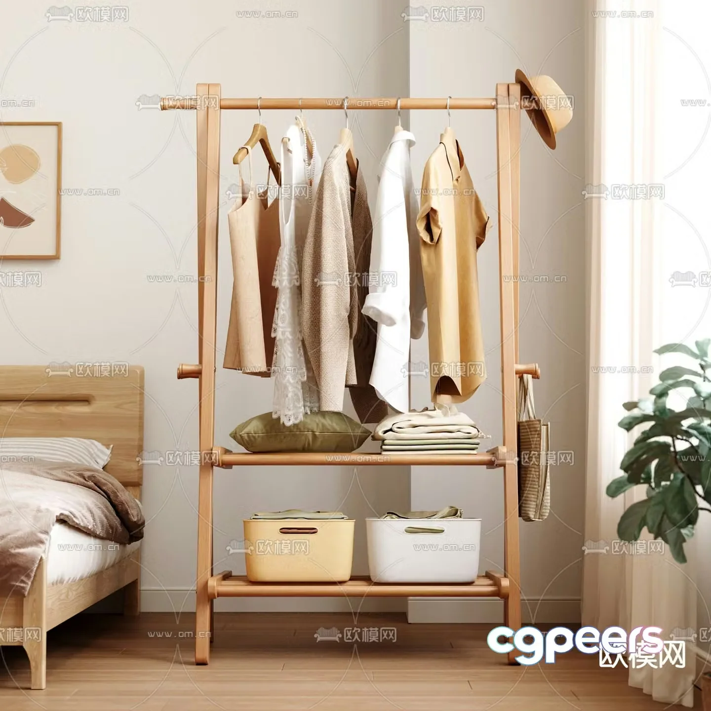 Clothes rack Clothes rack Clothes rod 3D model