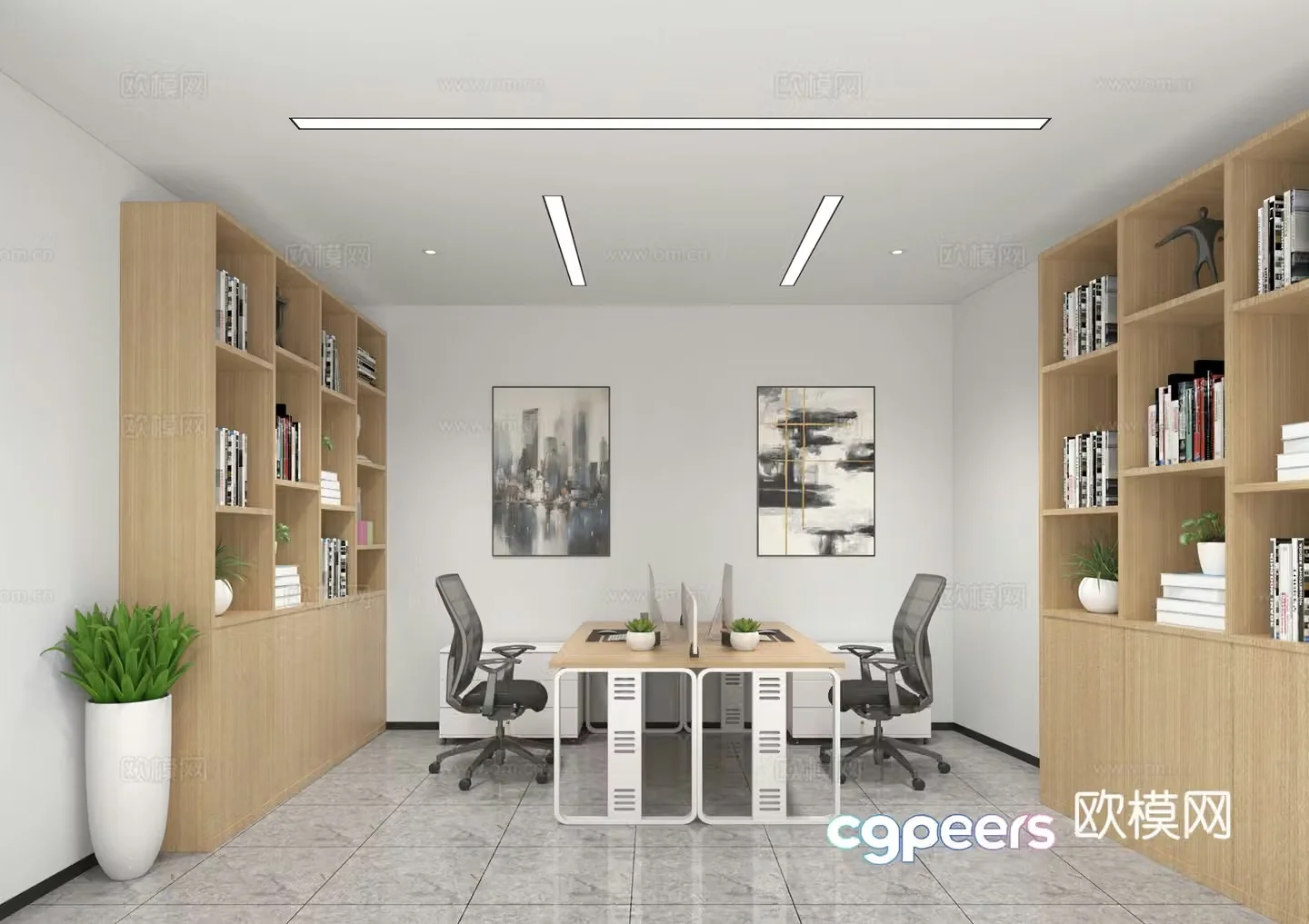 Modern office 3d model