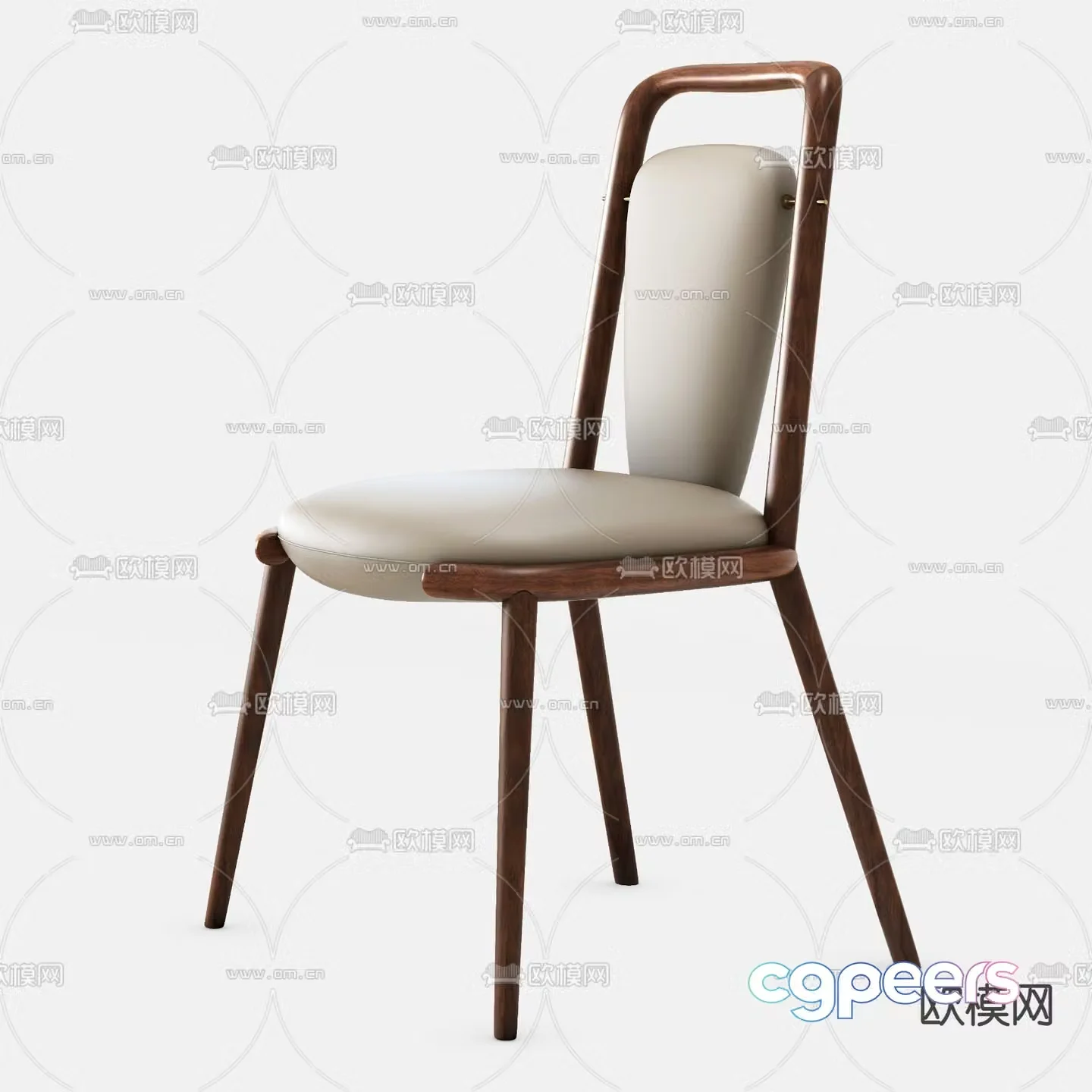Modern chair dining chair 3d model