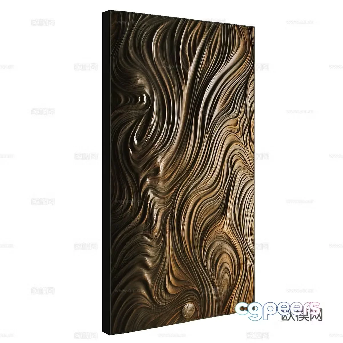 New Chinese bas-relief hanging board 3D model