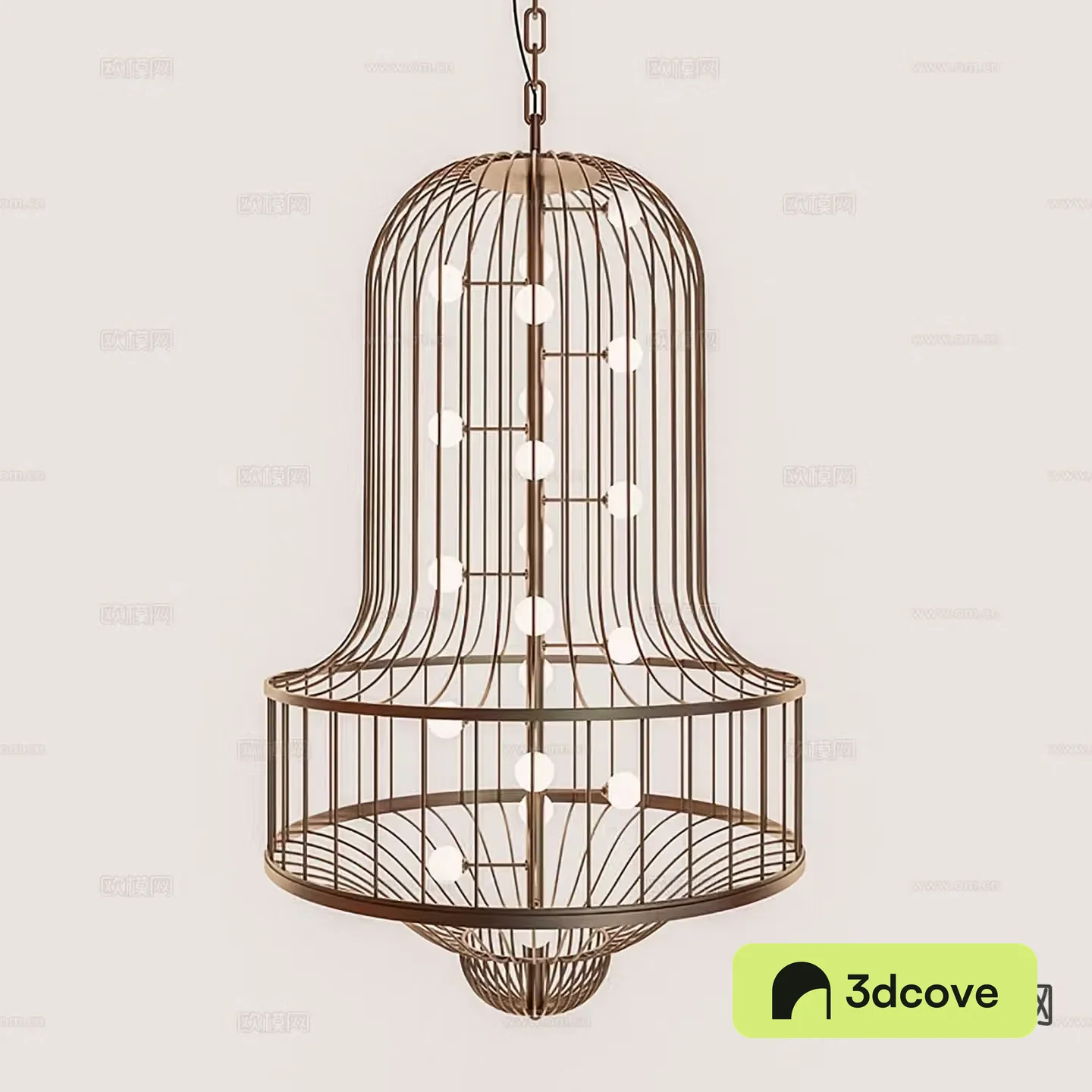 Light luxury chandelier lobby chandelier