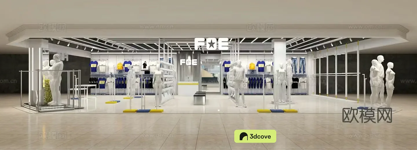 Modern clothing store
