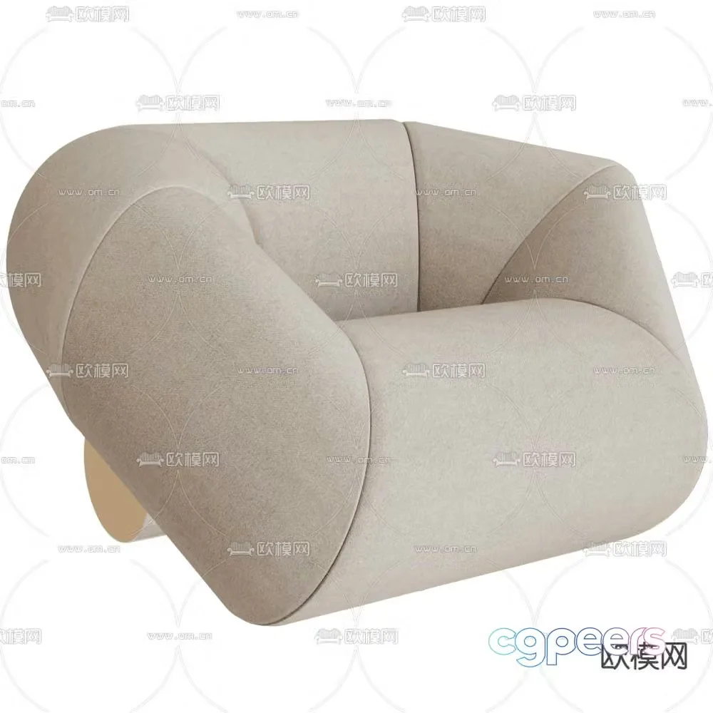 Royal stranger leisure sofa 3d model
