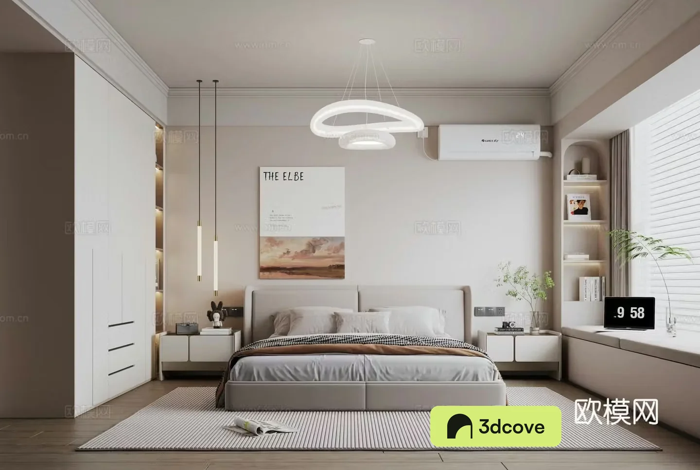 Modern minimalist bedroom master bedroom