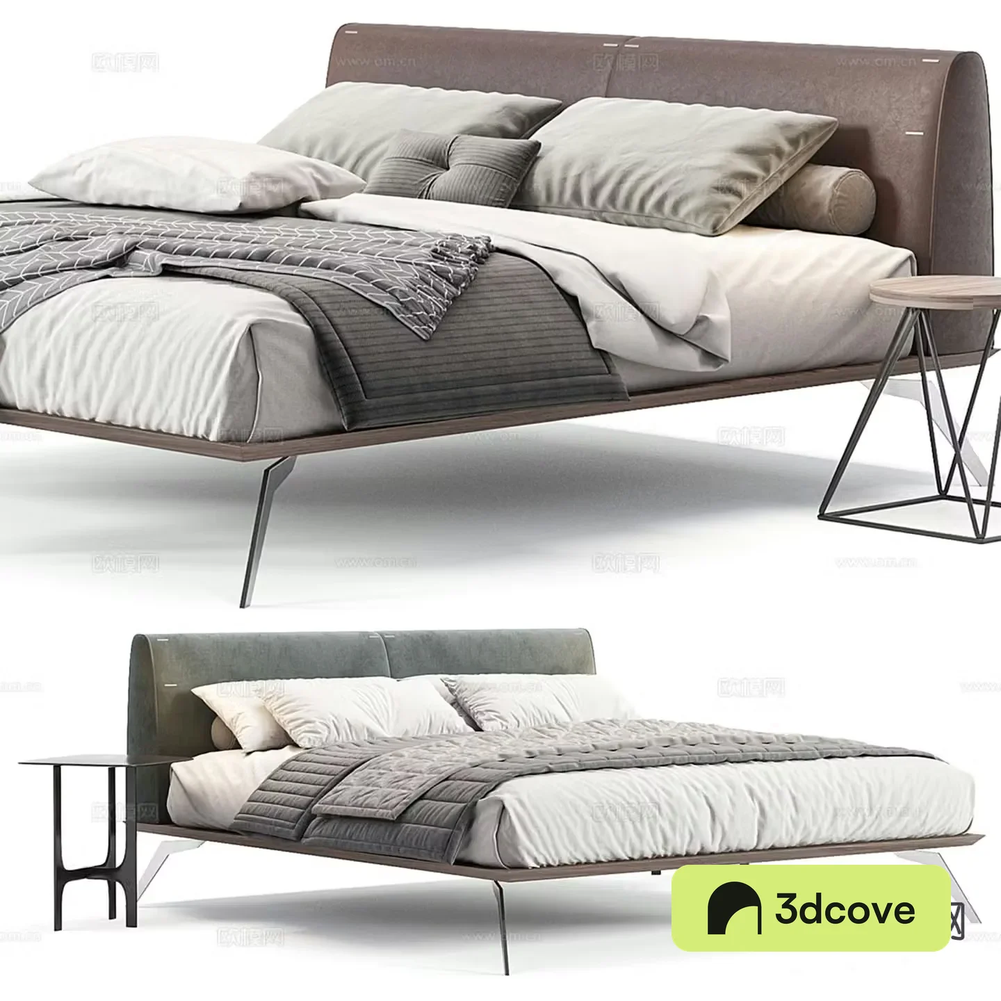Modern double bed