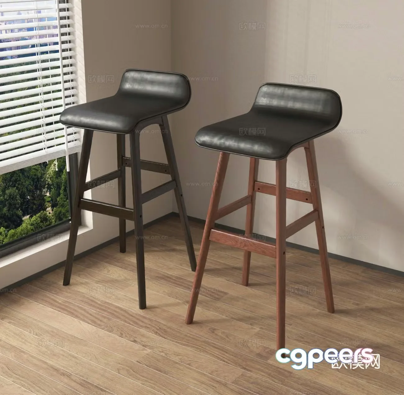 Highchair Bar chair 3d model
