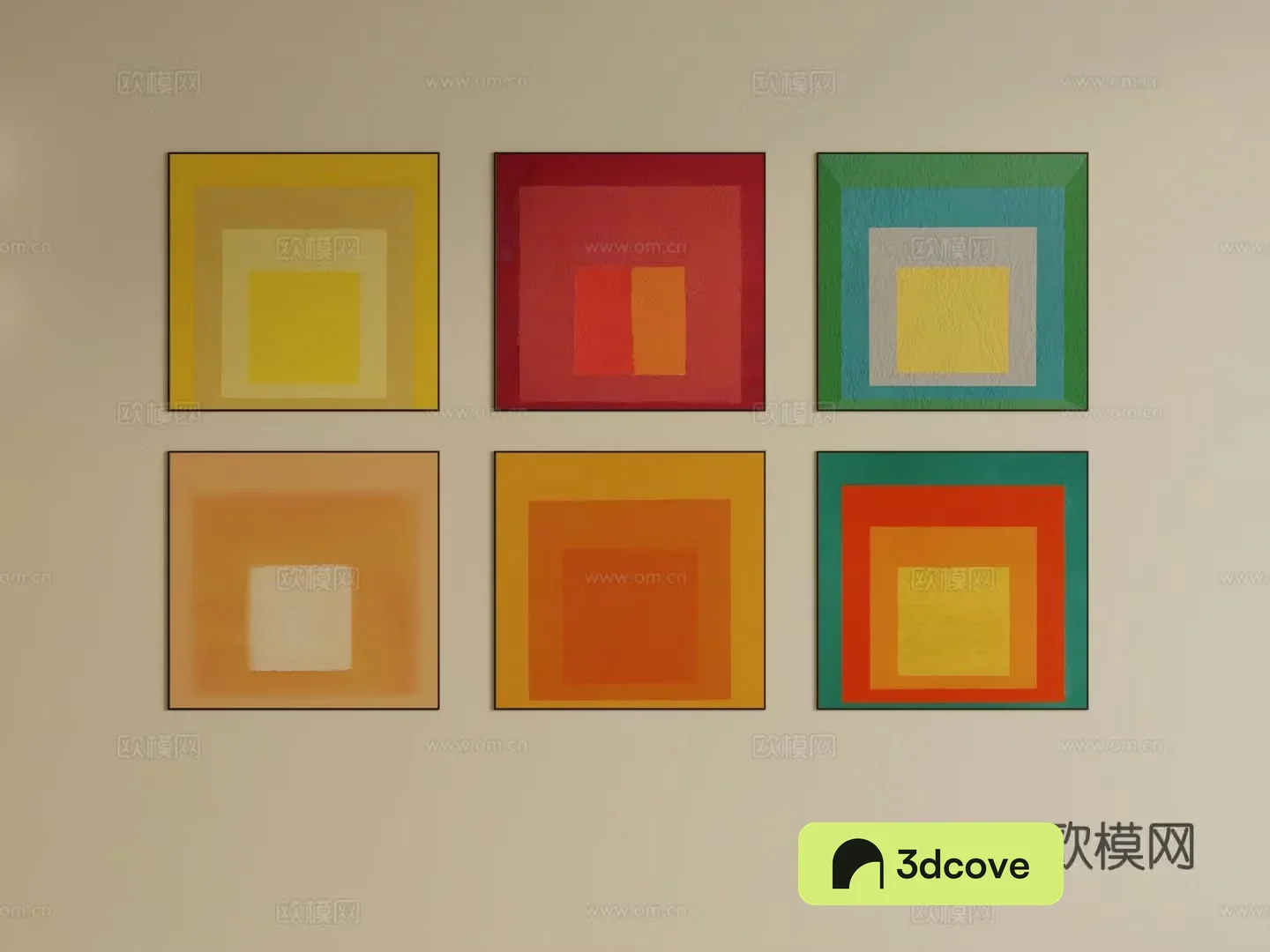 Bauhaus hanging painting